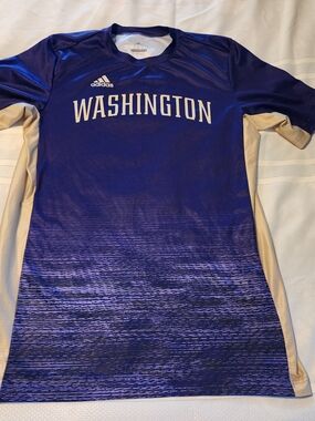 Adidas Kids Washington Purple & Cream Athletic Shirt